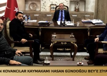 Kovancılar Kaymakamı Hasan GÜNDOĞDU Bey’e Ziyarette Bulunduk