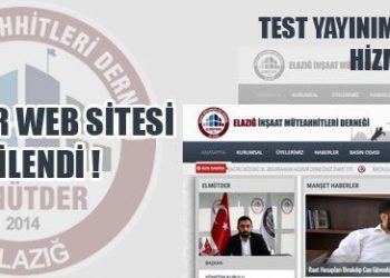 Elazığ İnşaat Müteahhitleri Derneği Web Sayfamız Yenilendi