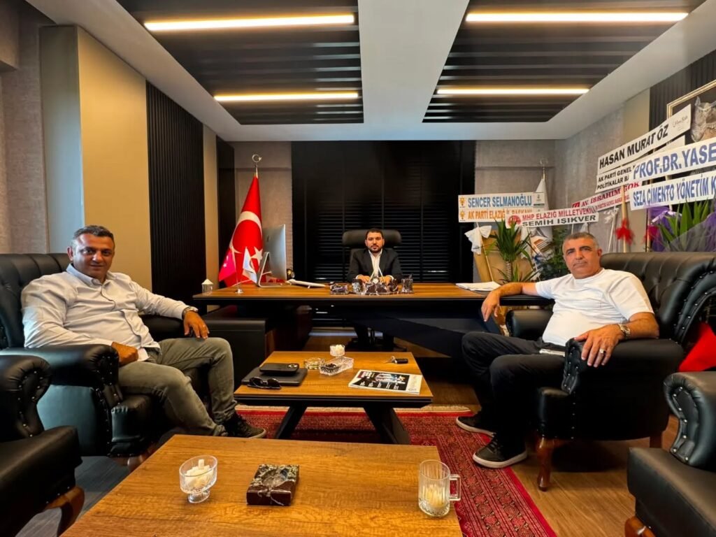 Elazığ Belediyesi Gençlik Meclisi Başkanı Taha Can ve İnşaat Mühendisi Burak Tüten’den ELMÜTDER’e Ziyaret